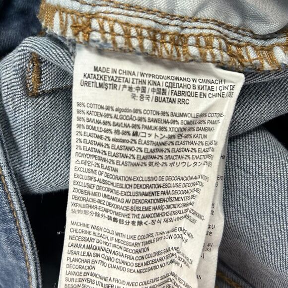 Vans Womens Skinny Cropped Denim Jeans Sz 5/27 Stretch Distressed Ripped Pant - Picture 9 of 12